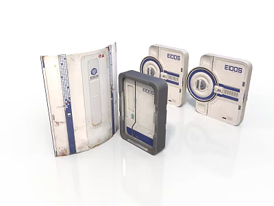 Modern Durable Building Construction Modules Featuring EOOS Design And Functional Panels 3d model