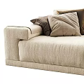 Multi-person Sofa Fabric Multi-person Sofa Fabric Pillow 3d model