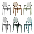 Modern Transparent Leisure Chairs Featuring Multiple Colors And Sleek Design For Interior Decor