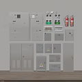 Comprehensive Fire Fighting Equipment Collection With Control Cabinets Fire Extinguishers And Safety Signs