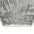 Special-shaped ceiling corrugated wave ceiling random curling paper yoga room ceiling dance room ceiling method 3d model