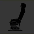 Modern Ergonomic Office Chair With Brown Leather Cushion Black Frame And Adjustable Headrest Design