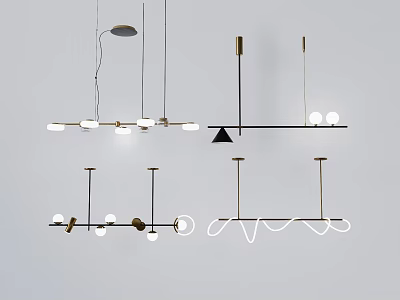 Modern chandelier 3d model
