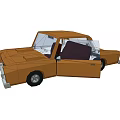 modern classic car 3d model
