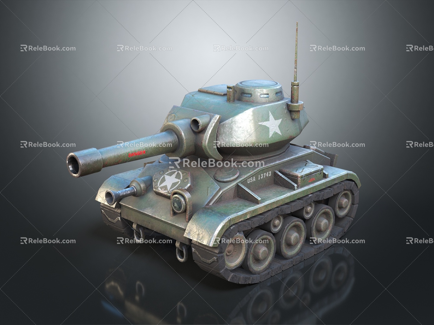 Modern Tank Toy Tank 3d model