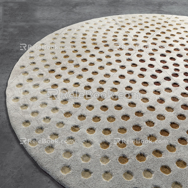 Round carpet 3d model