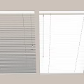 Stylish Gray and White Window Blinds Wall Mounted with Green Plant Leaves