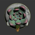 Cute Unicorn Shaped Succulent Planter With Pink Green Leaves and Smiling Face for Home Decor