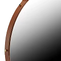Round Hanging Mirrors With Brown And Black Frames For Home Decor 3d model
