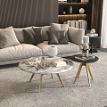 Modern Coffee Table Round Coffee Table Letters Coffee Table Marble Coffee Table Coffee Table Ornaments 3d model