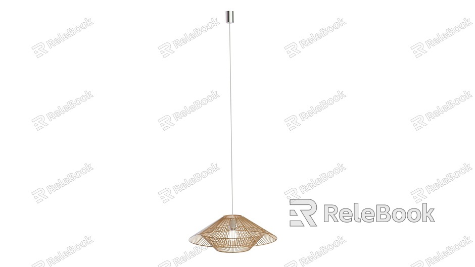 Modern bamboo wall lamp model