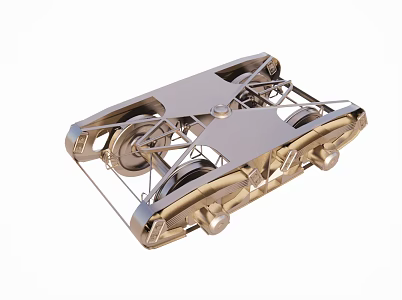 Micro Tank Robot Intelligent Robot 3d model