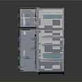 Samsung Silver Desktop Computer Tower With Dual Panel And Control Interface Design