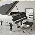 Piano 3d model
