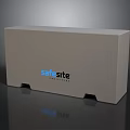Sturdy Gray Rectangular SafeSite Enclosure With Support Feet And Branding