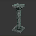 Modern Column Stone Column Old Stone Column 3d model