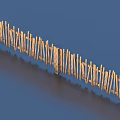 Rustic Decorative Wooden Picket Fence Garden Ornament For Outdoor Landscaping Design