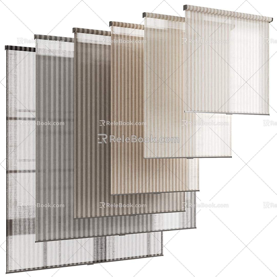 Curtains 3d model