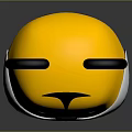 Cute Cartoon Tiger Character With Yellow Body Black Stripes White Face And Black Ears