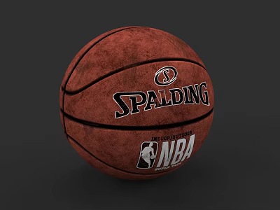 High Quality Spalding NBA Basketball Professional Sports Equipment With Official Logo 3d model