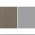 Modern Sleek Built In Wardrobe With Natural Wood And Matte White Panels For Bedroom Storage