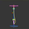 Manual Air Pump With Handle Base Hose And Nozzle For Inflation Use