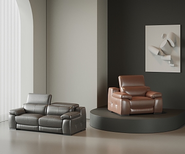 Modern double sofa 3d model