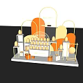 Yolk Festival Exclusive Display Stand With Golden Egg Decorations And New Product Offers