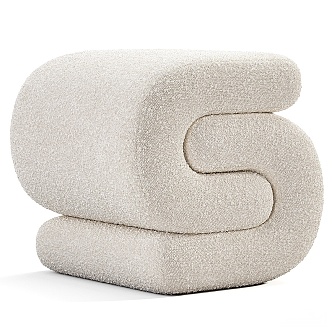 Modern sofa stool 3d model