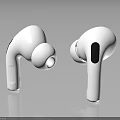 White Wireless Earbuds In Ear Design With High Definition Sound And Built In Microphone