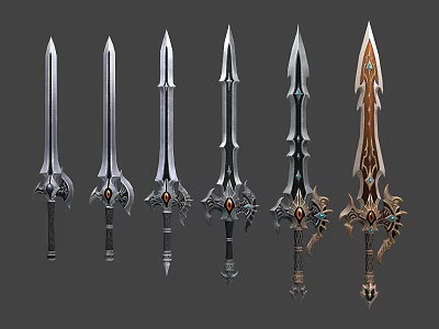 Modern weapon two-handed sword 3d model Modern weapon two-handed sword 3d model