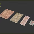Vibrant Patterned Rugs In Various Sizes With Intricate Designs For Home Furniture