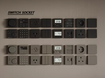 Modern Smart Switch Doorbell 3d model