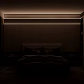 Modern Bedroom Interior Design With Large Bed Wooden Headboard Bench Neutral Tones Rug And Cabinets