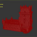 Ancient Stone Tower Architecture With Historic Spires Ornate Windows And Balconies Design