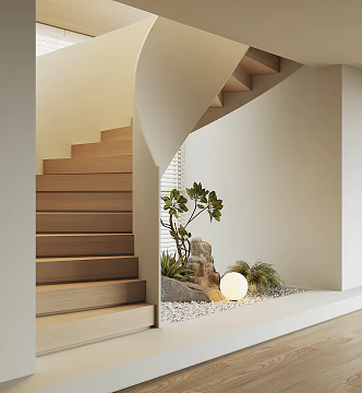modern revolving staircase 3d model