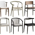 Modern Dining Chairs Various Styles With Wooden Legs And Upholstered Seats