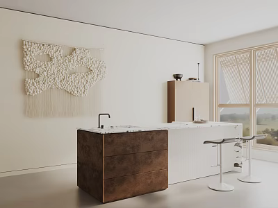 Modern dining table 3d model