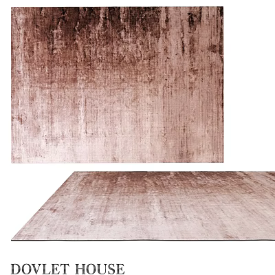 Soft Textured Square Carpet In Beige Tone For Modern Living Room Decoration 3d model