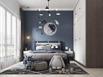 Modern Boys' Room 3d model