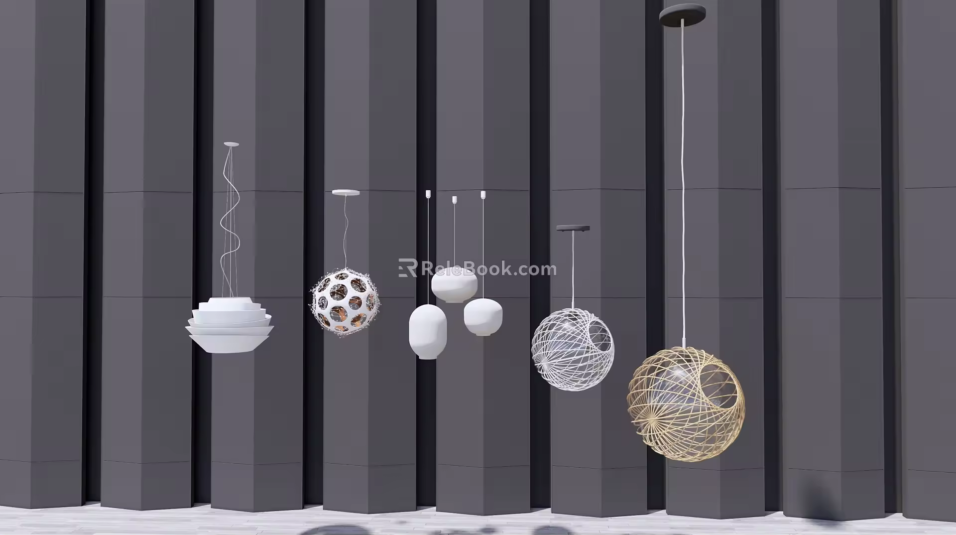 Modern chandelier 3d model