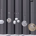 Modern chandelier 3d model