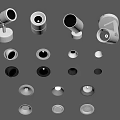 Various Modern Ceiling Spotlights And Recessed Lighting Fixtures With White Designs