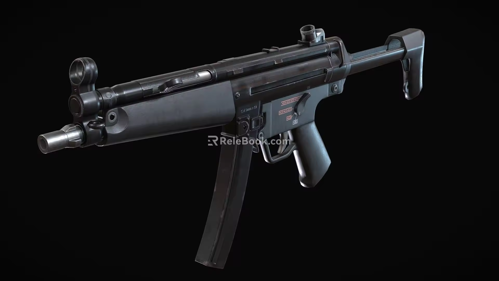 submachine gun 3d model