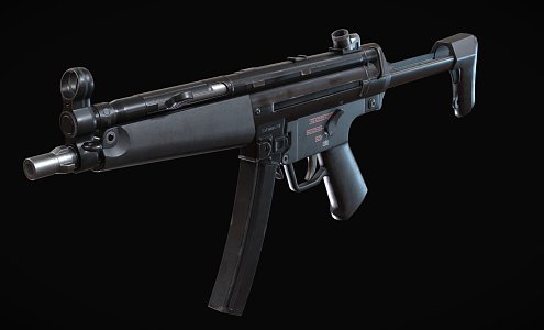 submachine gun 3d model