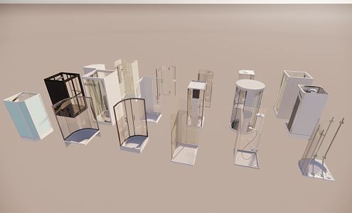 Modern Shower Room Shower Room 3d model