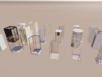 Modern Shower Room Shower Room 3d model