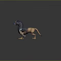 Game Movie Fantasy Eagle Like Character With Blue Purple Feathers Spread Wings Yellow Claws