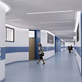 Corridor Standard walkway Laboratory walkway 3d model
