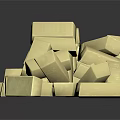Golden Small Square Metal Household Items For Practical Daily Use And Decoration